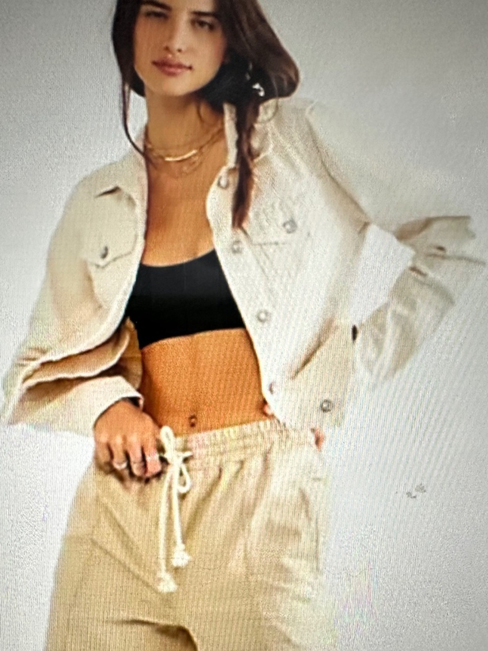 FREE PEOPLE RUMORS DENIM JACKET